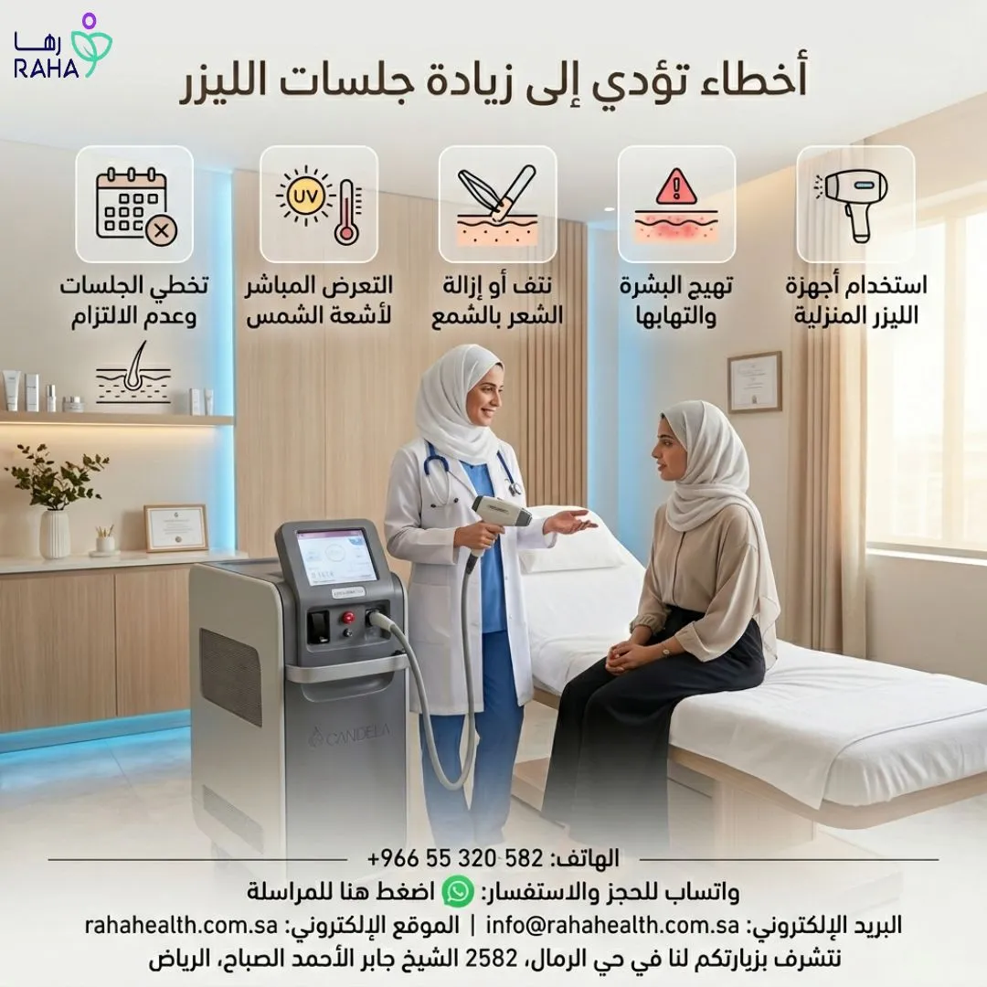 أخطاء تؤدي إلى زيادة عدد الجلسات